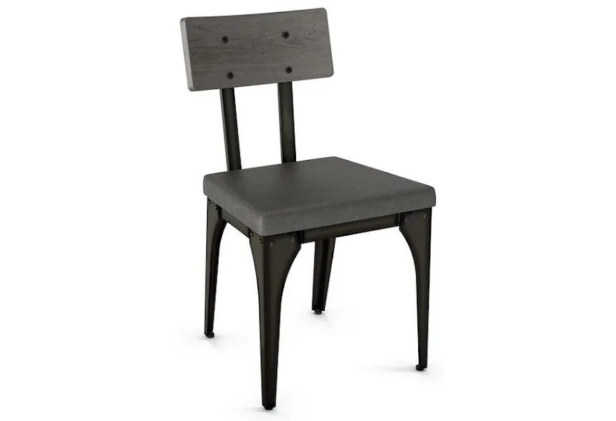 Industrial - Amisco Architect Chair with Upholstered Seat by Amisco at Esprit Decor Home Furnishings